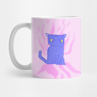 blue cat Mug